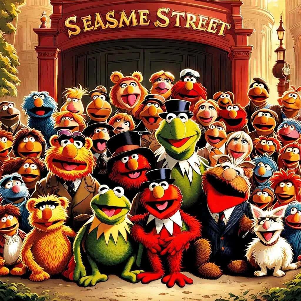 Sesame_ Street_ Muppets_ Gathering.jpg Wallpaper