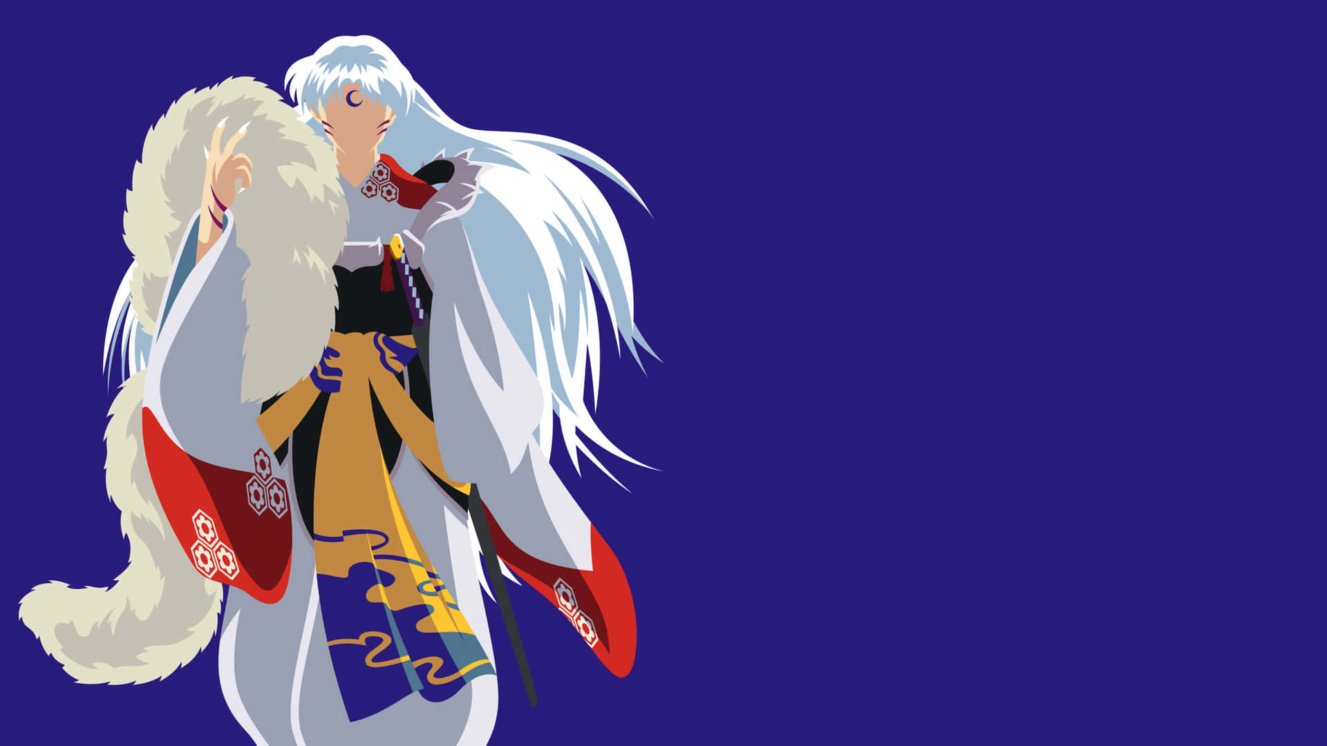 The Mighty Sesshomaru Unleashed Wallpaper