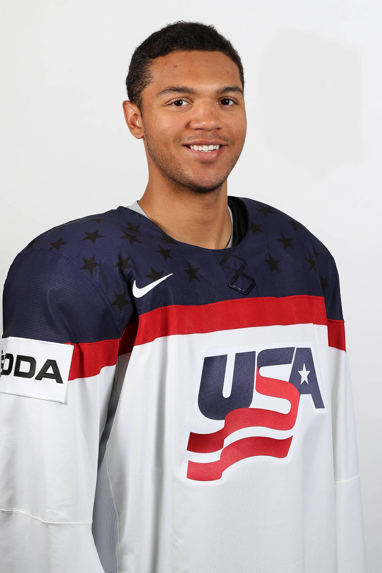 American Ice Hockey Star Seth Jones' Spirited Welcome to Team USA Wallpaper