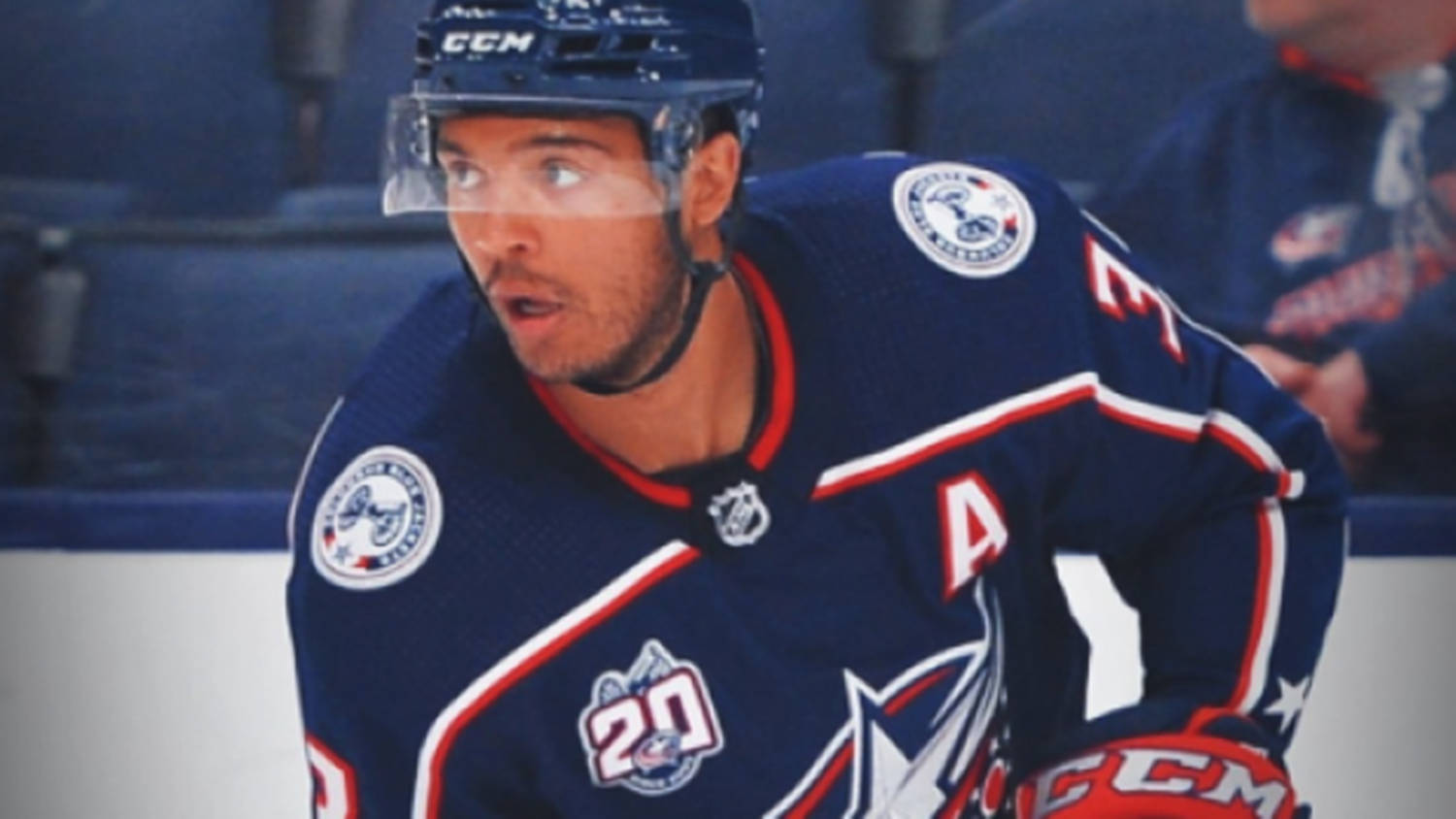 Seth Jones With Mouth Open Looking To The Right Wallpaper