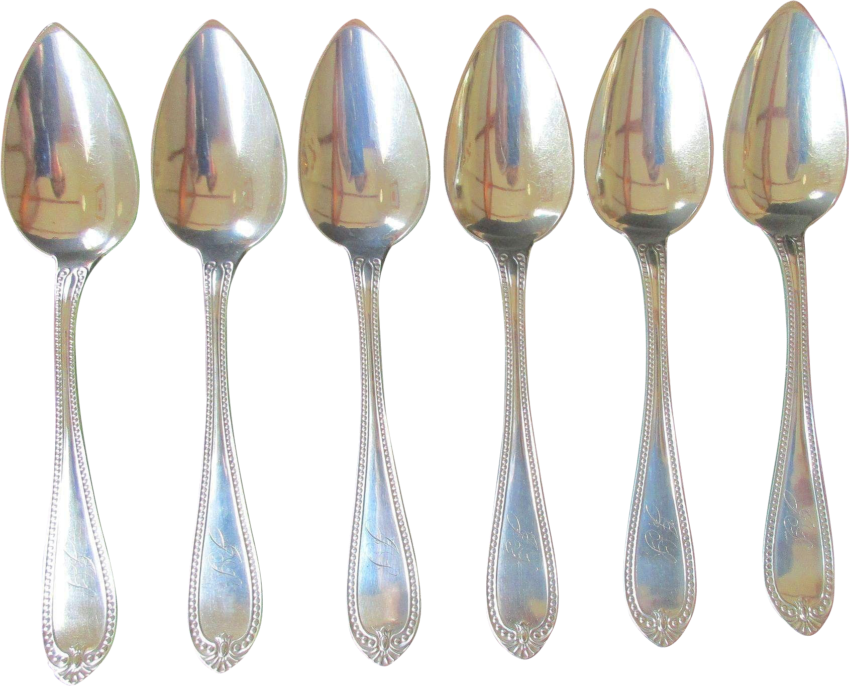 Setof Silver Spoons PNG