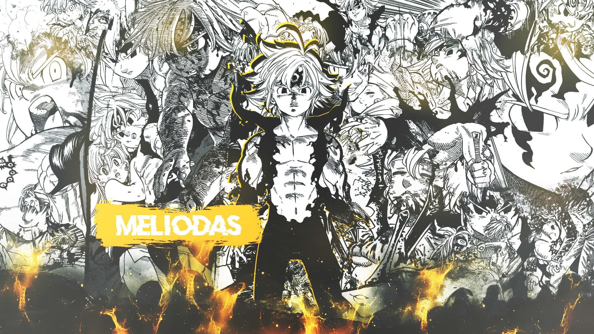 Panel Of Meliodas Seven Deadly Sins 4k Wallpaper