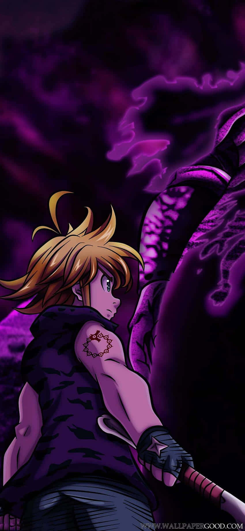 Unlock the mystery of the Sinners with the Seven Deadly Sins IPhone. Wallpaper
