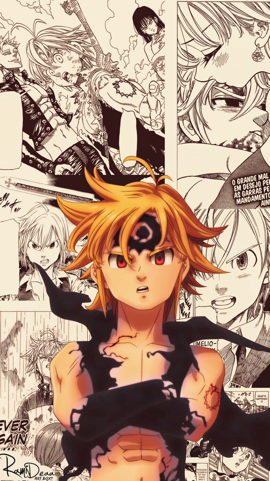 Your ultimate powerhouse, the Seven Deadly Sins Iphone. Wallpaper