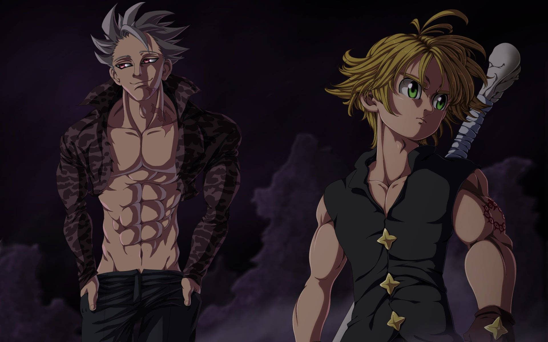 "The Unbreakable Bond of Meliodas and Ban" Wallpaper