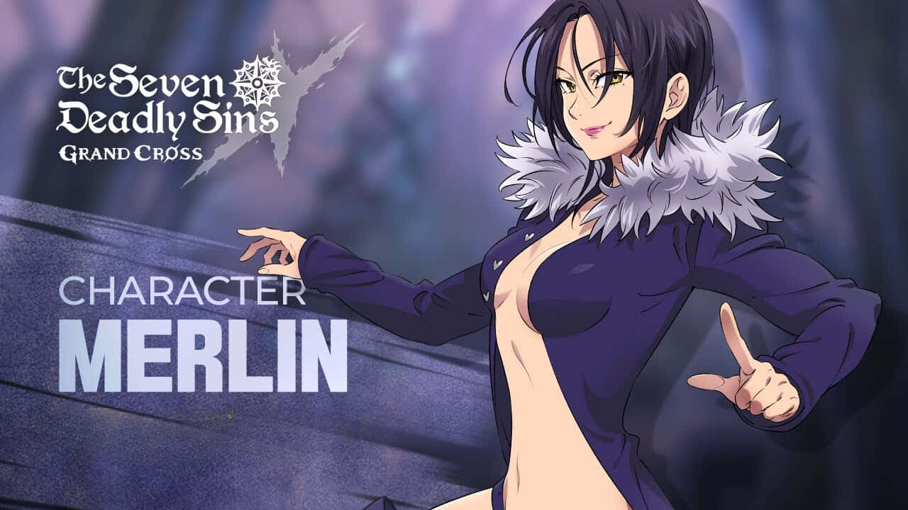 The Mystical Magician - Merlin from Seven Deadly Sins Wallpaper