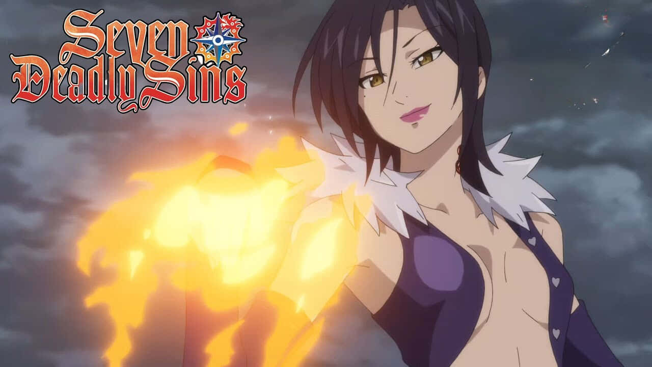 The enigmatic sorceress, Merlin from The Seven Deadly Sins Wallpaper