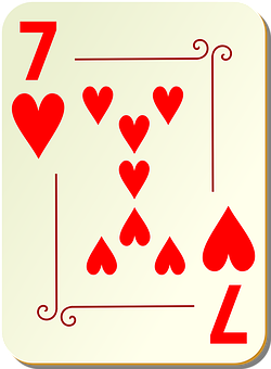 Download Seven_of_ Hearts_ Playing_ Card | Wallpapers.com