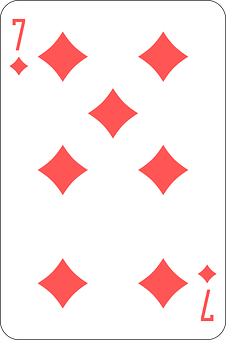 Sevenof Diamonds Playing Card PNG