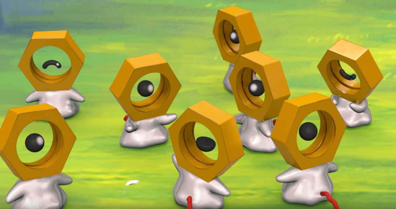 Several Meltan In The Wild Wallpaper