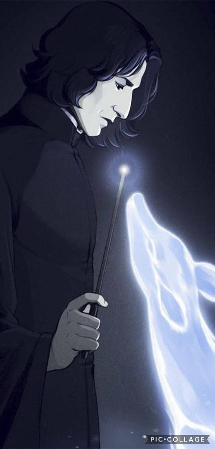 Severus Snape Doe Cartoon Wallpaper