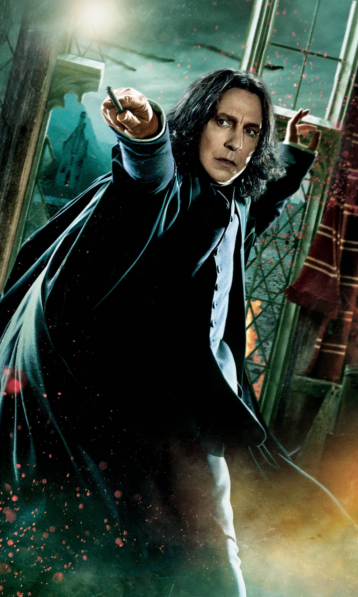 Severus Snape Fighting Stance Wallpaper