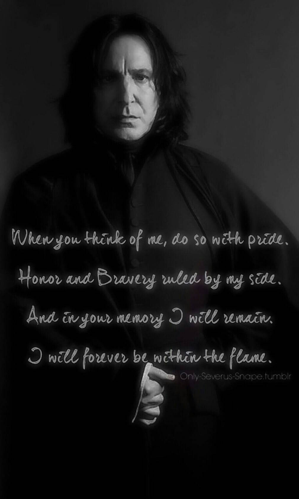 Severus Snape Long Quote Wallpaper