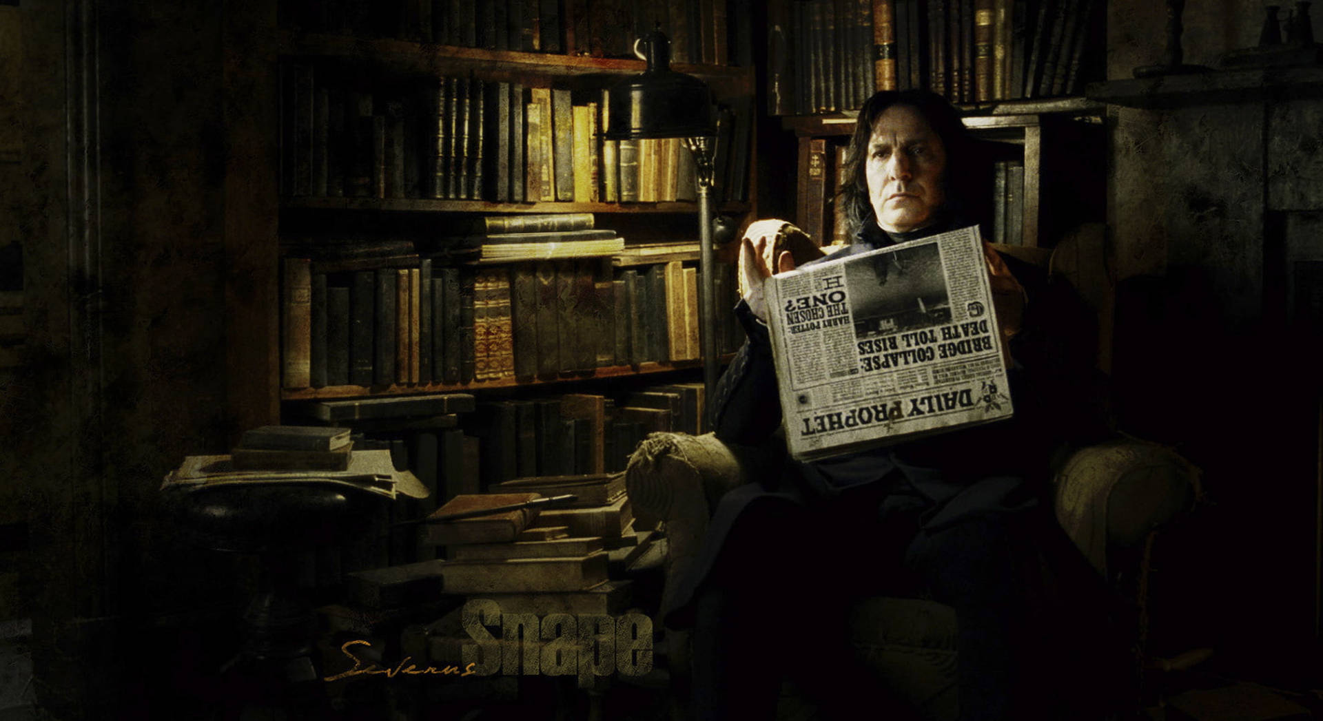 Severus Snape Newspaper Wallpaper