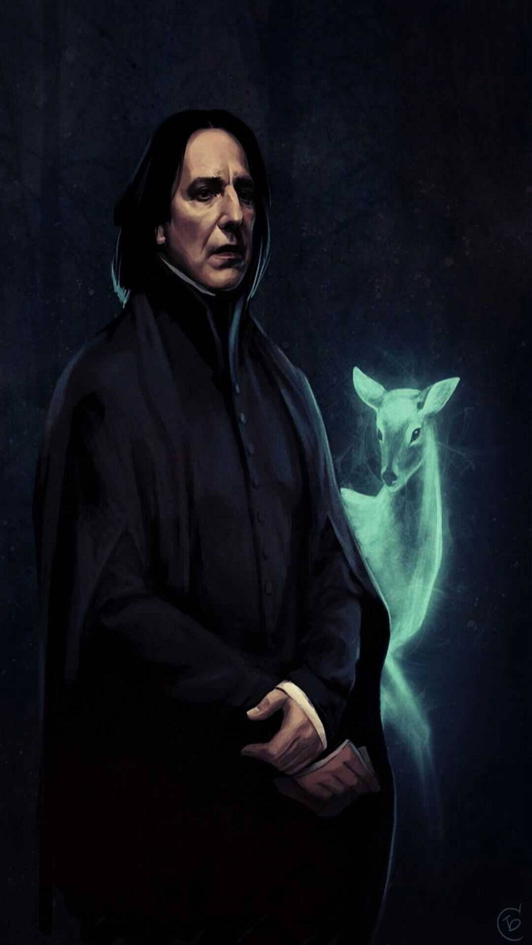 Severus Snape Painting Wallpaper