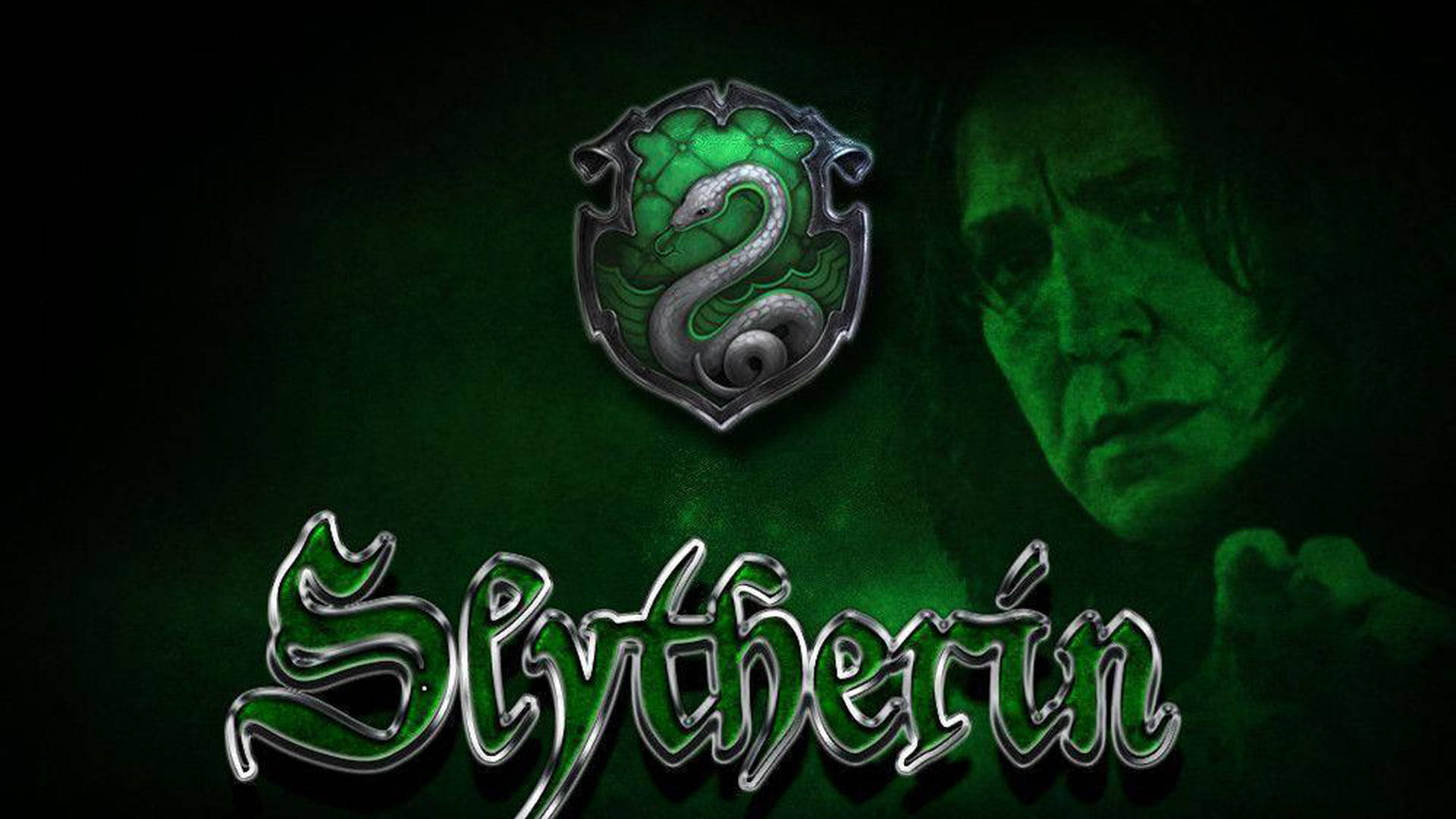 Severussnape Slytherin-banner. Wallpaper