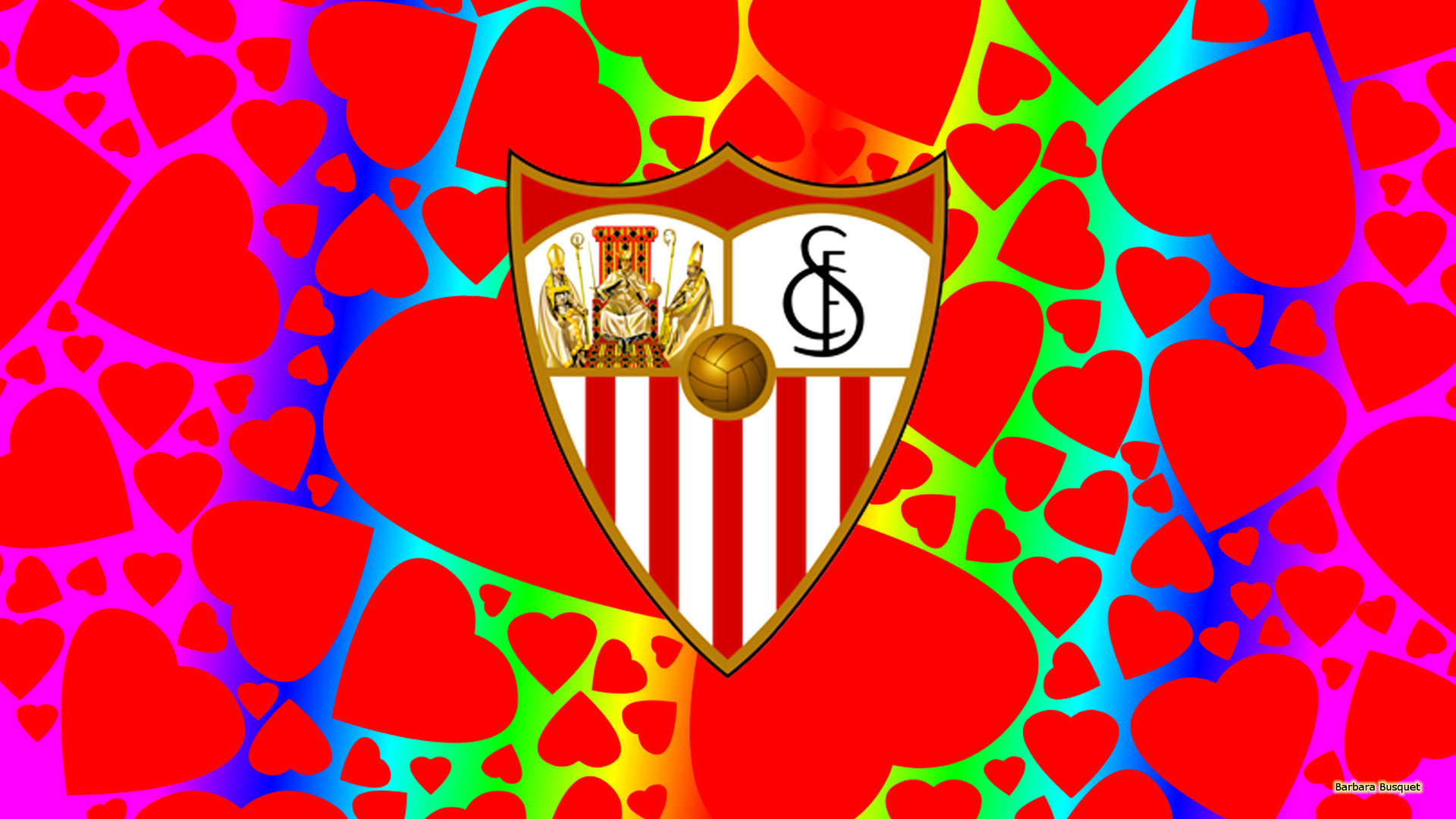Sevilla Fc Papir Logo Wallpaper