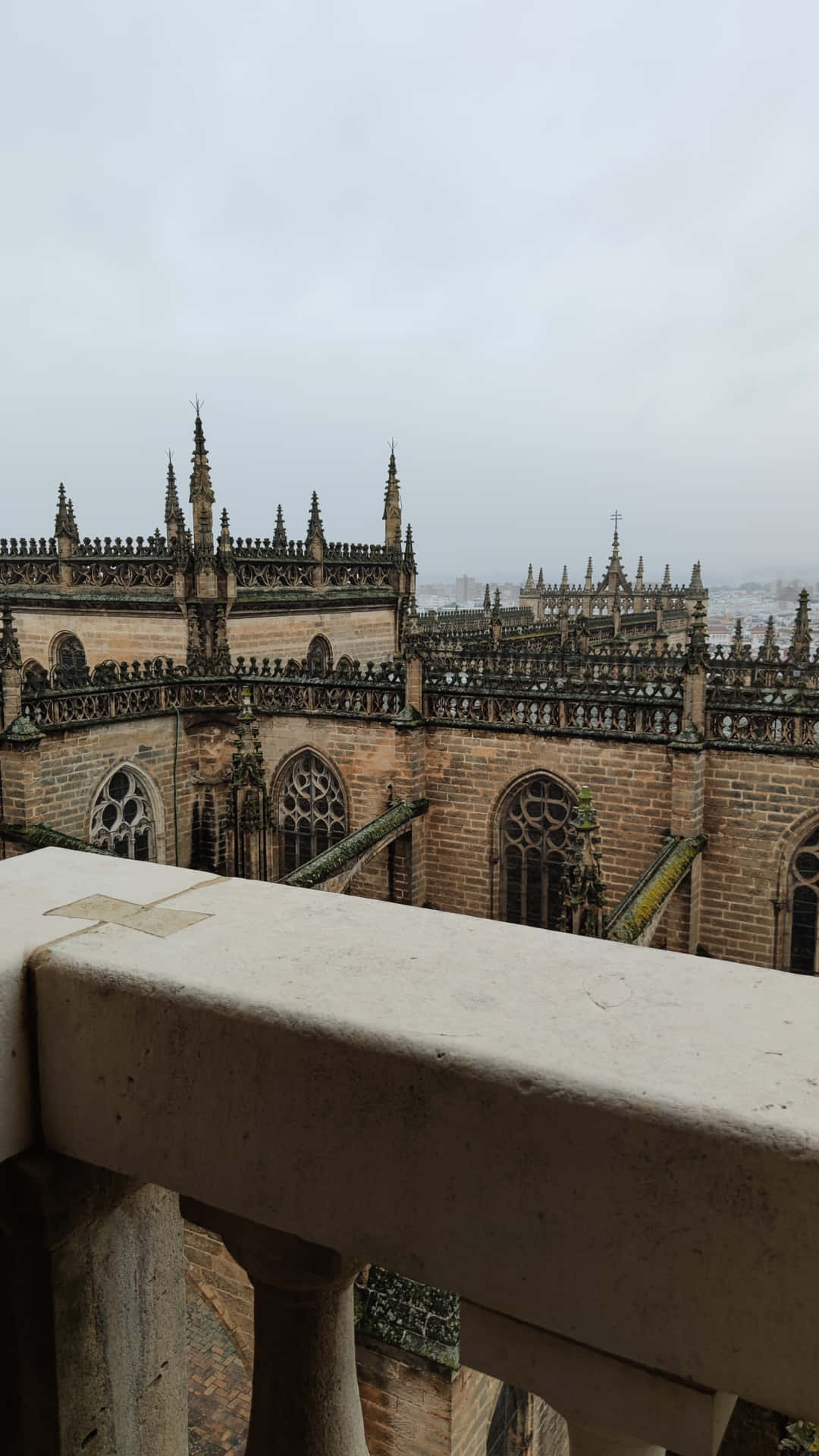 Seville Cathedral From Elevated Area Wallpaper