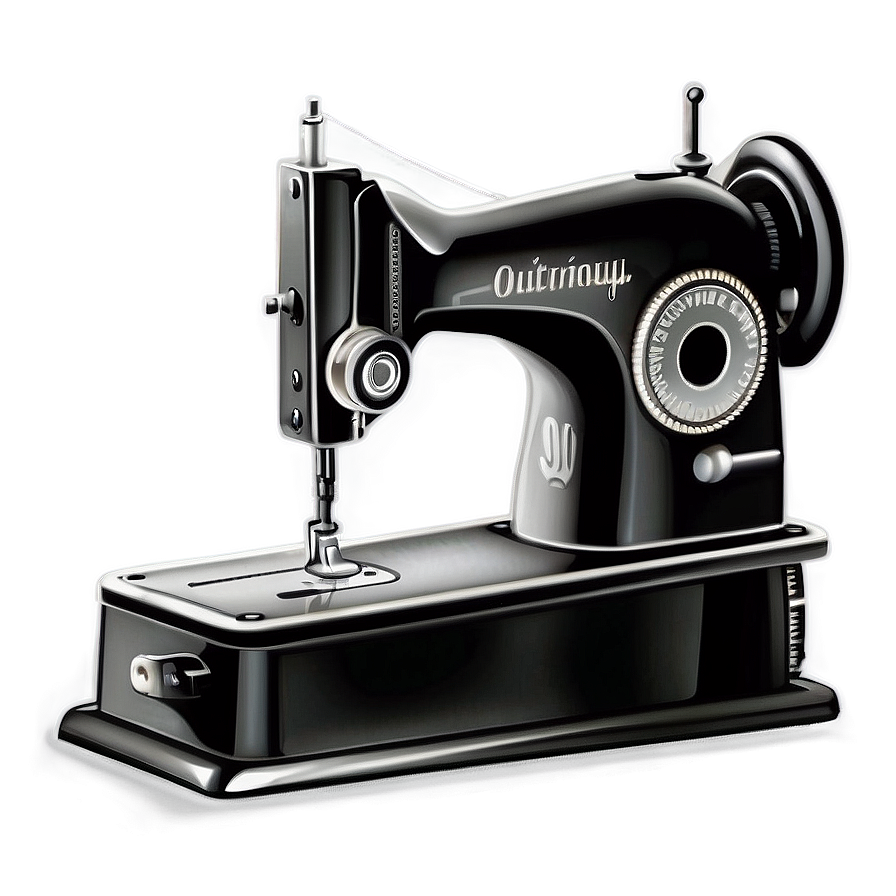 Sewing Machine Outline Png 05252024 PNG