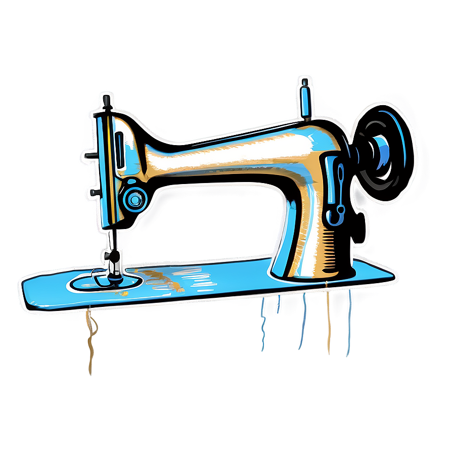 Download Sewing Machine With Fabric Png 05252024 | Wallpapers.com