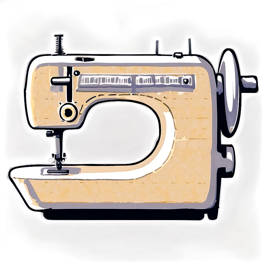 Sewing Machine With Fabric Png Ywt PNG