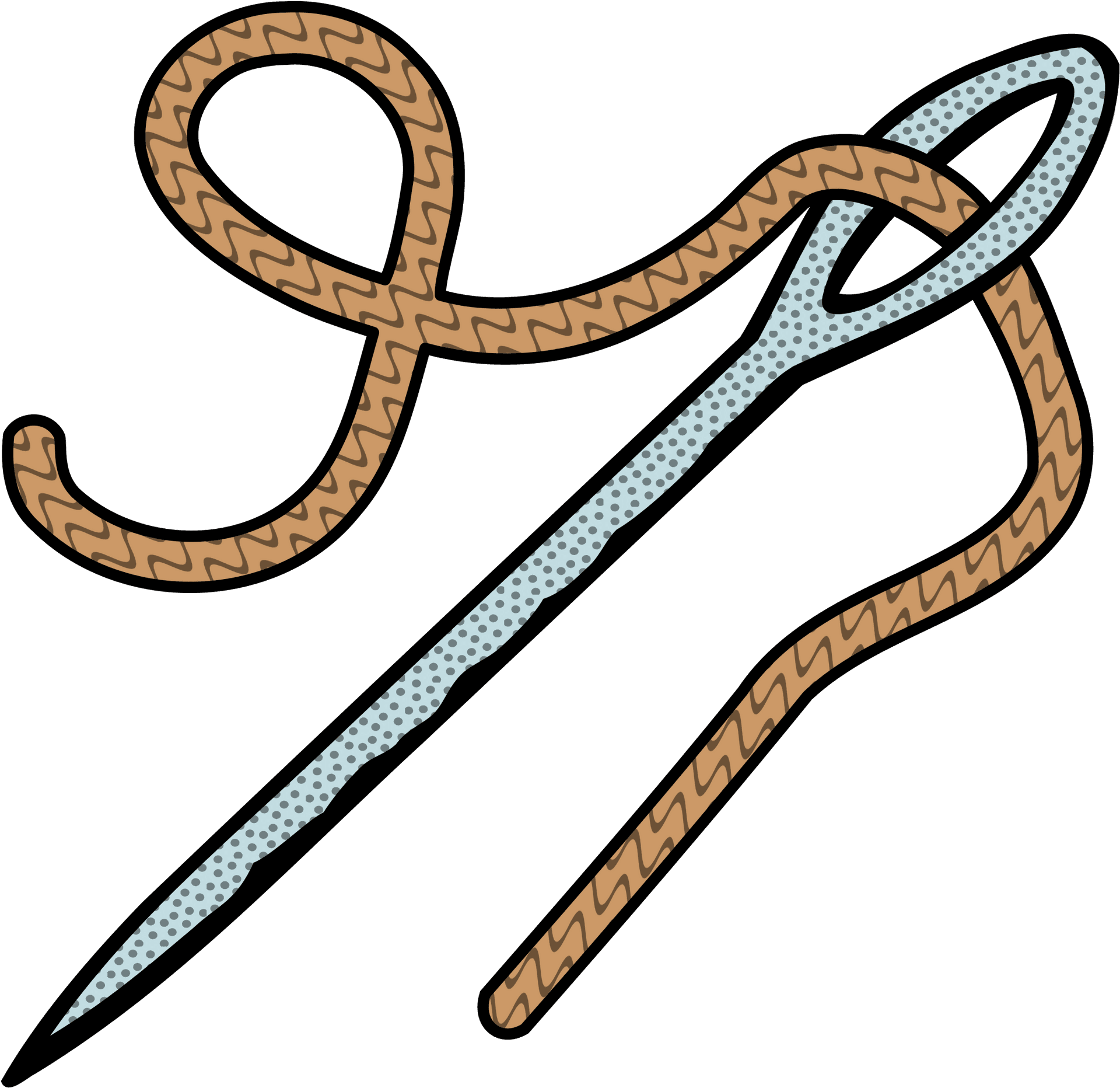 Sewing Needleand Thread Illustration PNG