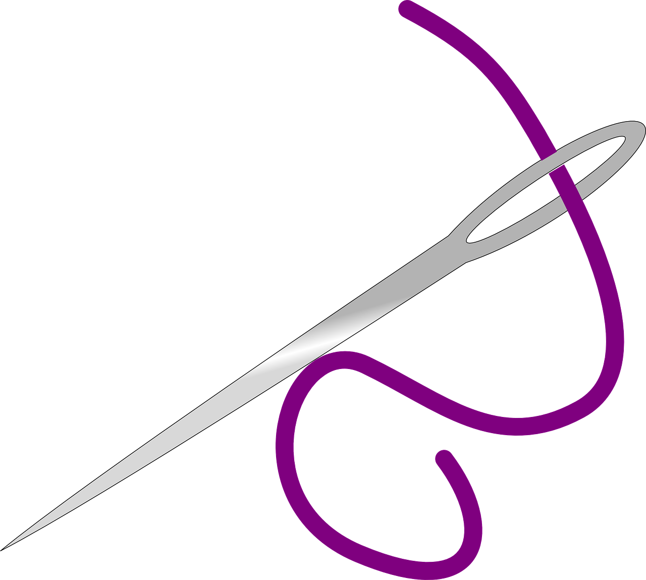 Sewing Needlewith Thread PNG