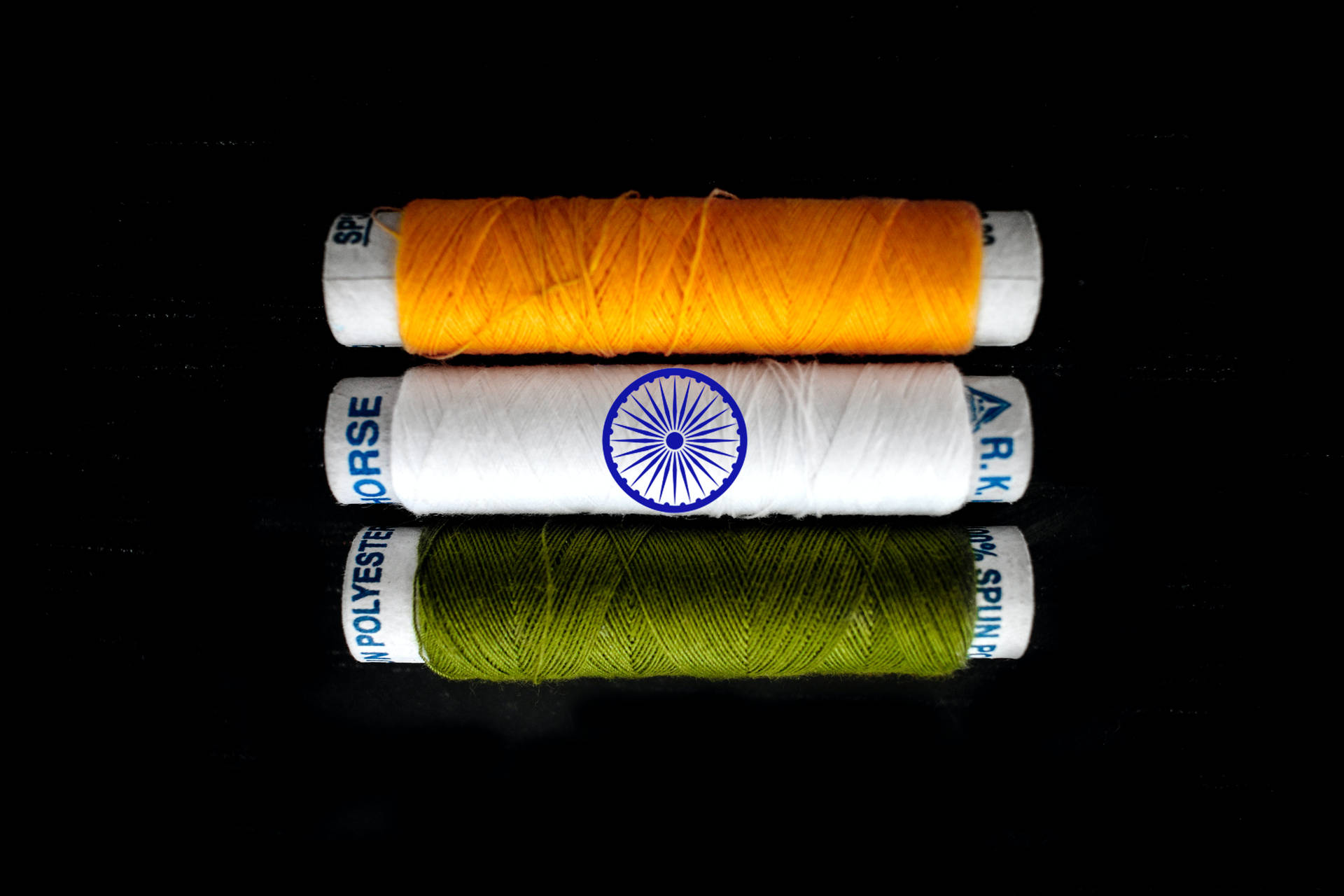 Sewing Threads Indian Flag 4k Background