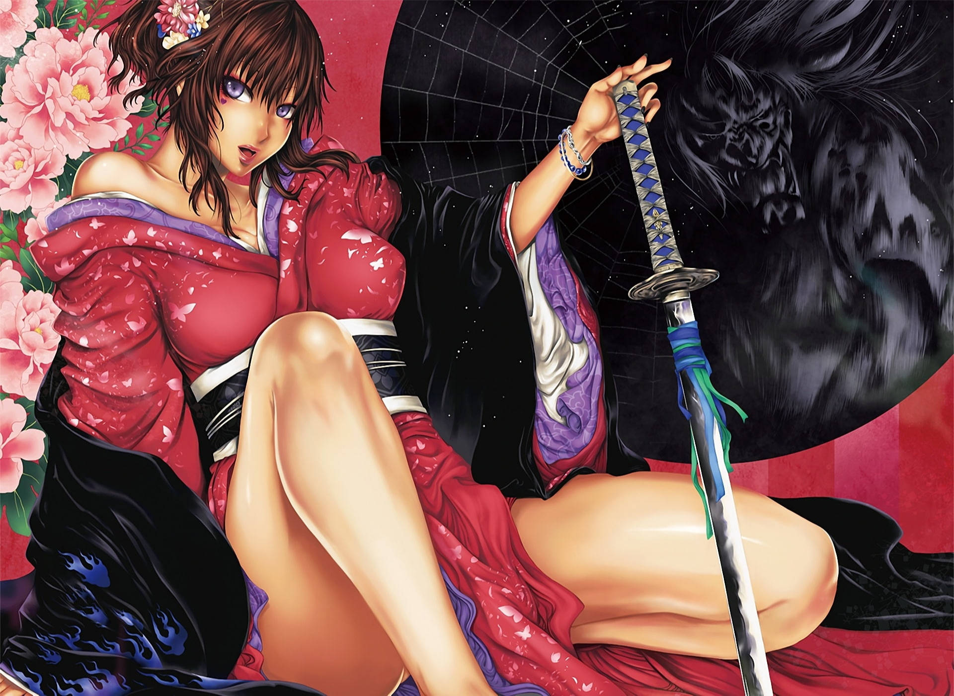 Sexy Anime Female Samurai Wallpaper