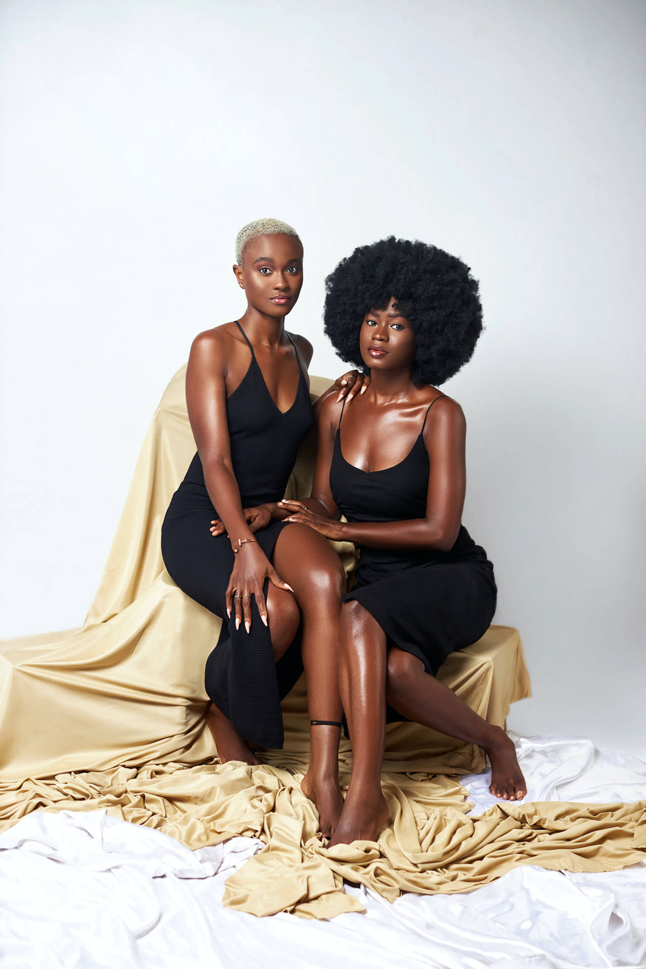 Sexy Black Women In Black Wallpaper