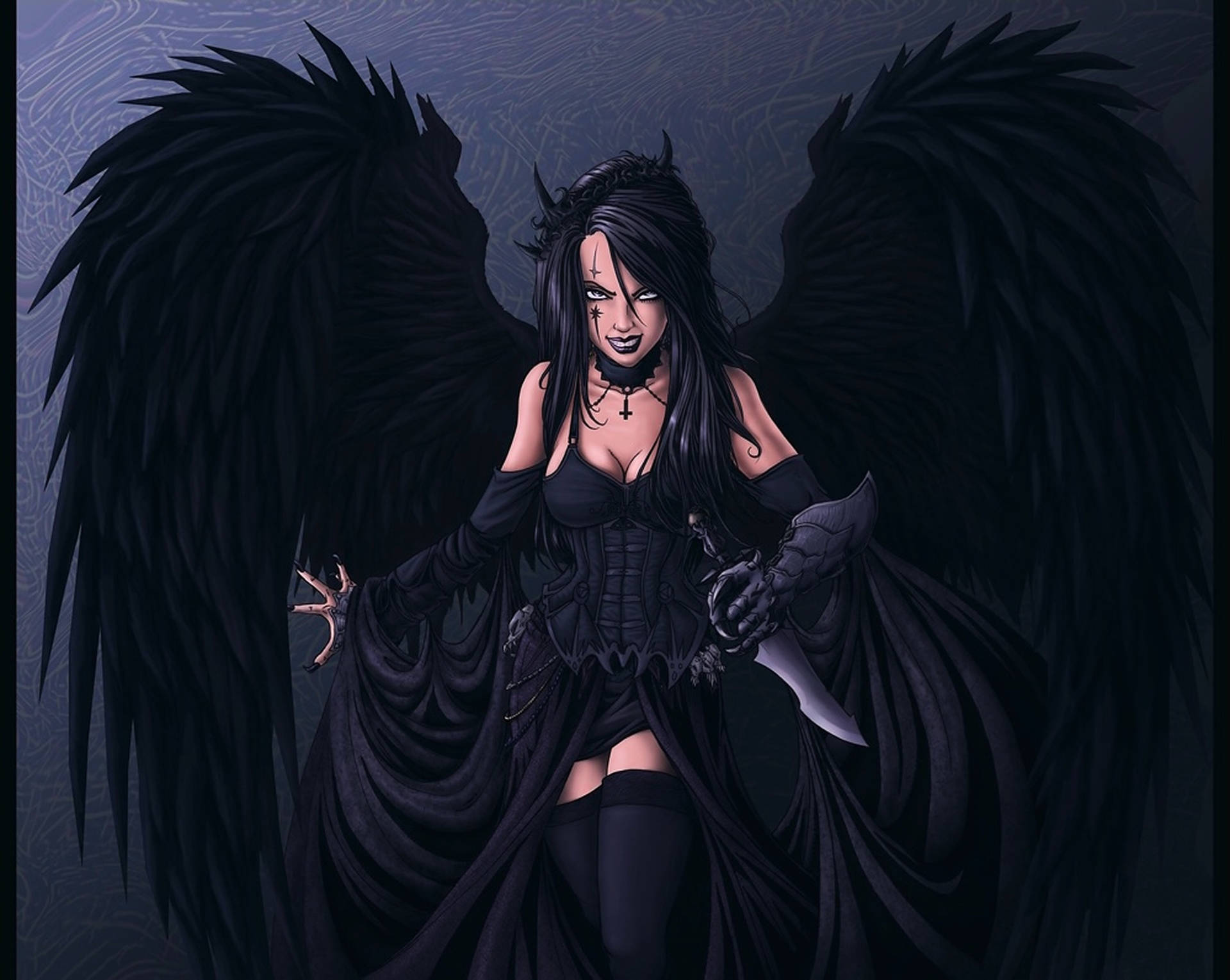Sexy Dark Angel Art