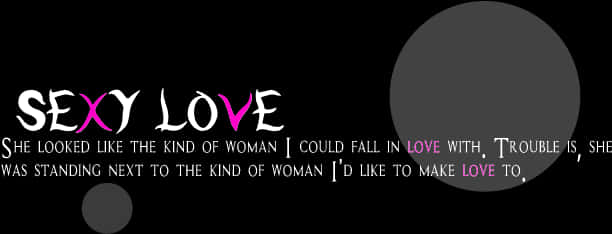 Sexy Love Quote Graphic PNG