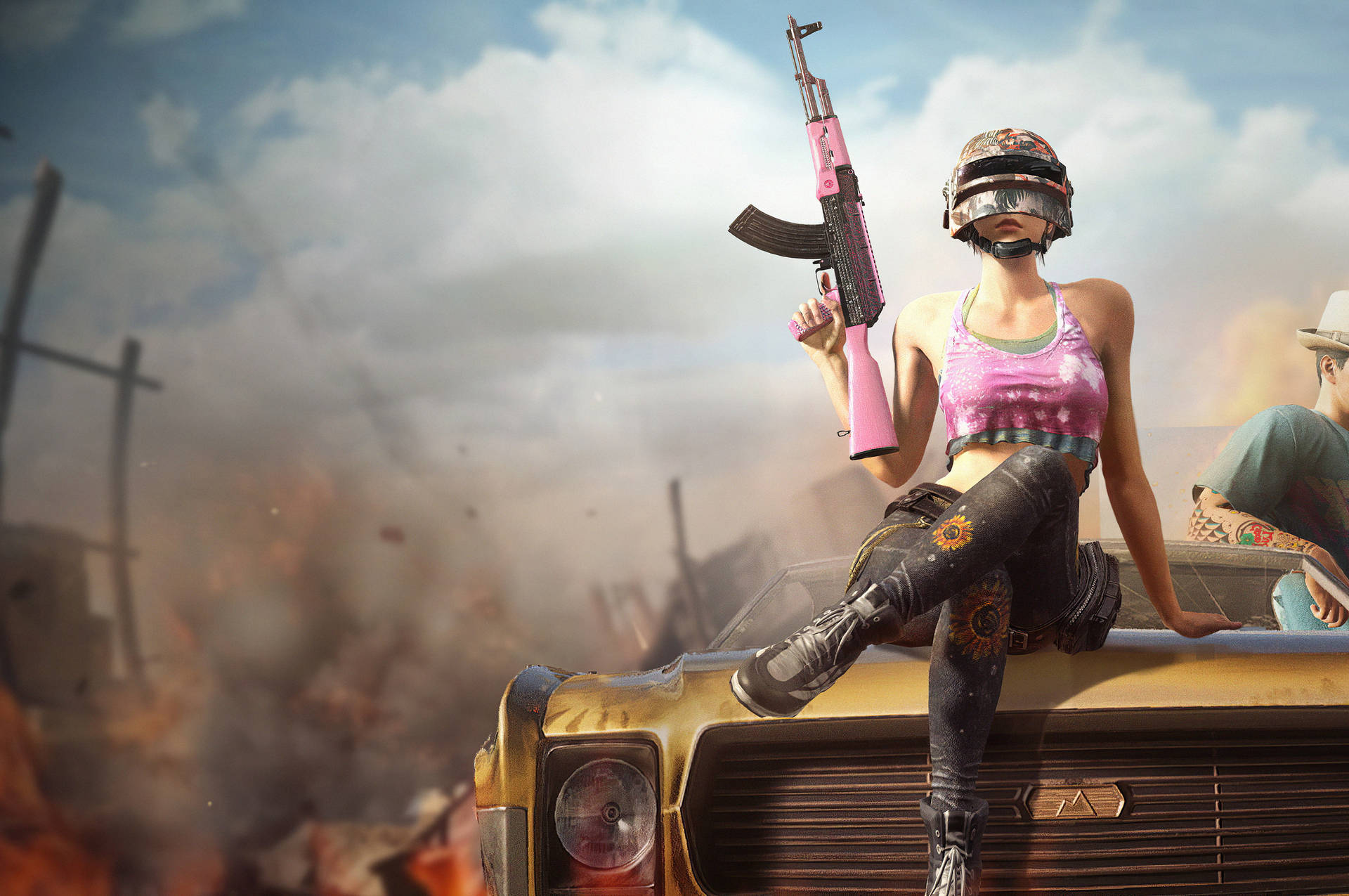 Download Sexy Woman Pubg Lite Game Character Wallpaper 