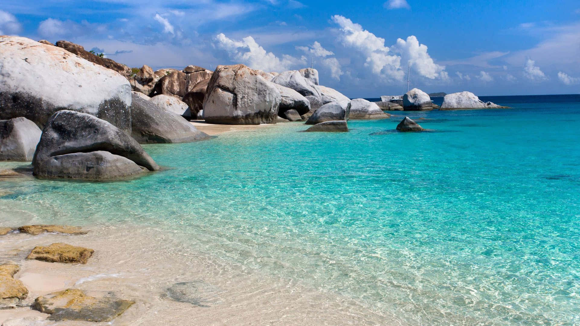 Paradise Found: Serene Seychelles Beach Wallpaper
