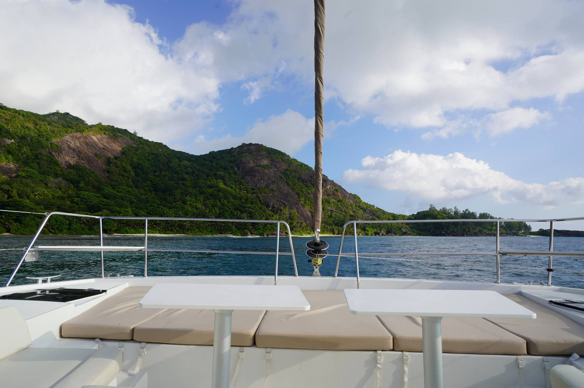 Seychelles Boat Ride Perspective
