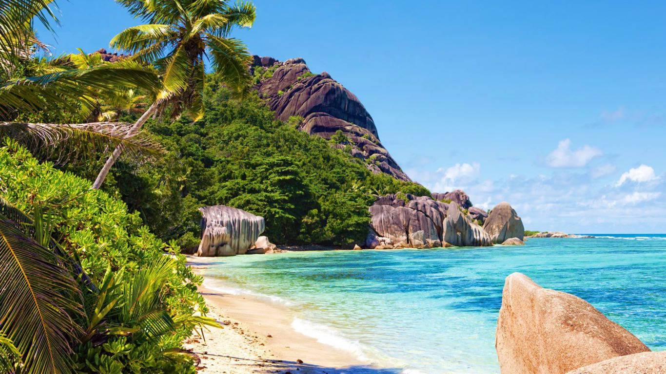 Seychelles Placid Tropical Beach