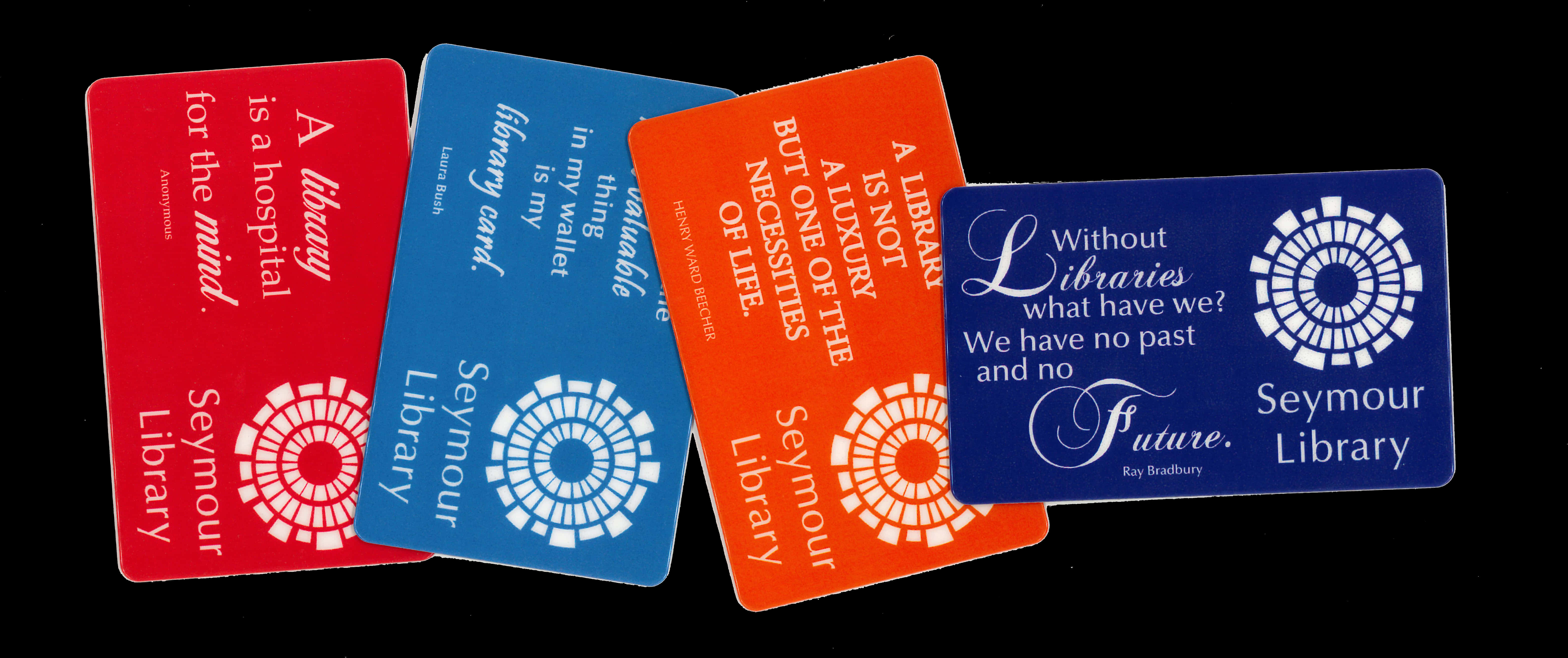 Seymour Library Card Designs PNG