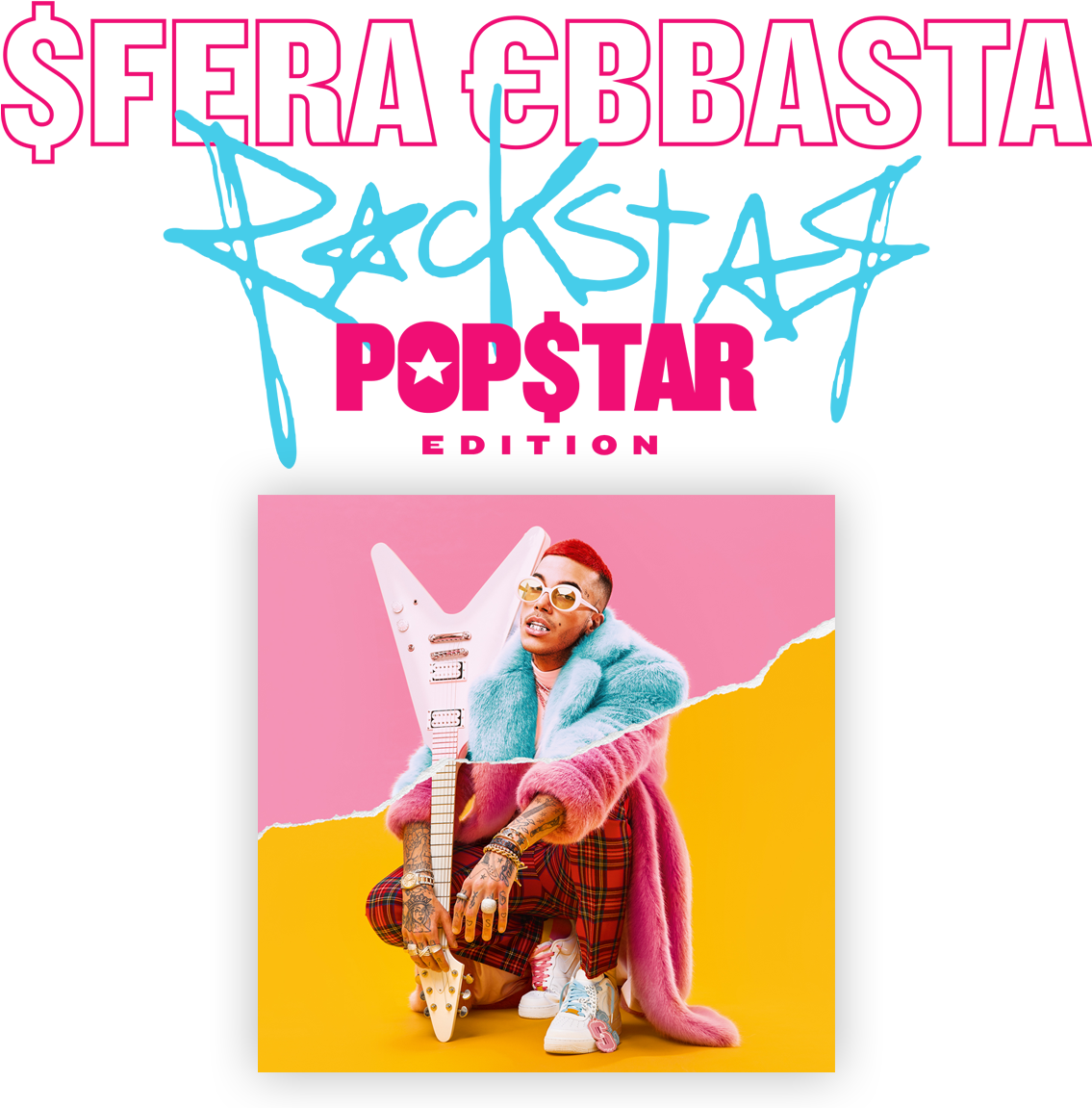 Sfera Ebbasta Rockstar Popstar Edition Album Cover PNG