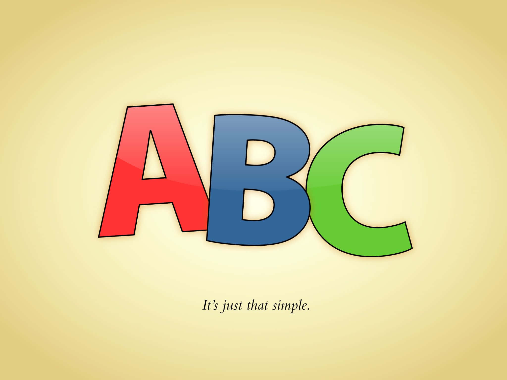 Sfondoastratto Con L'alfabeto Abc