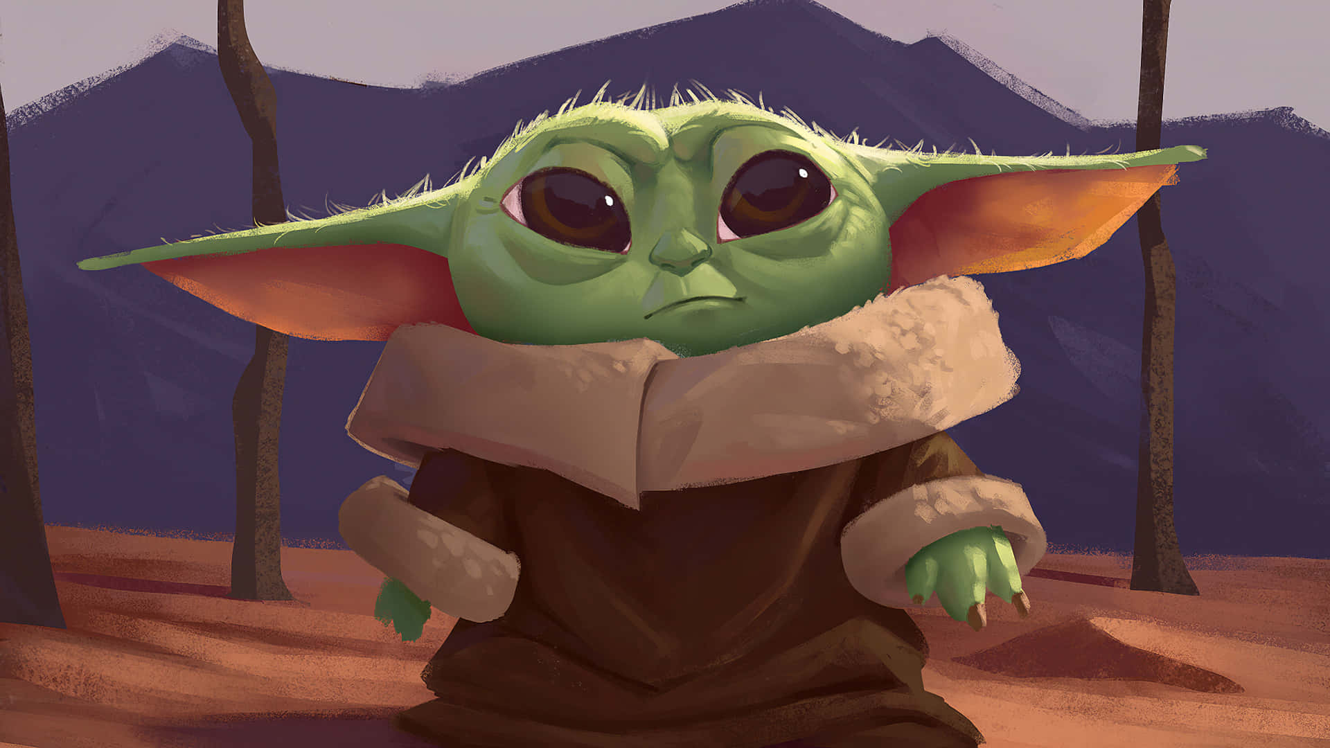 Sfondobaby Yoda Per Zoom