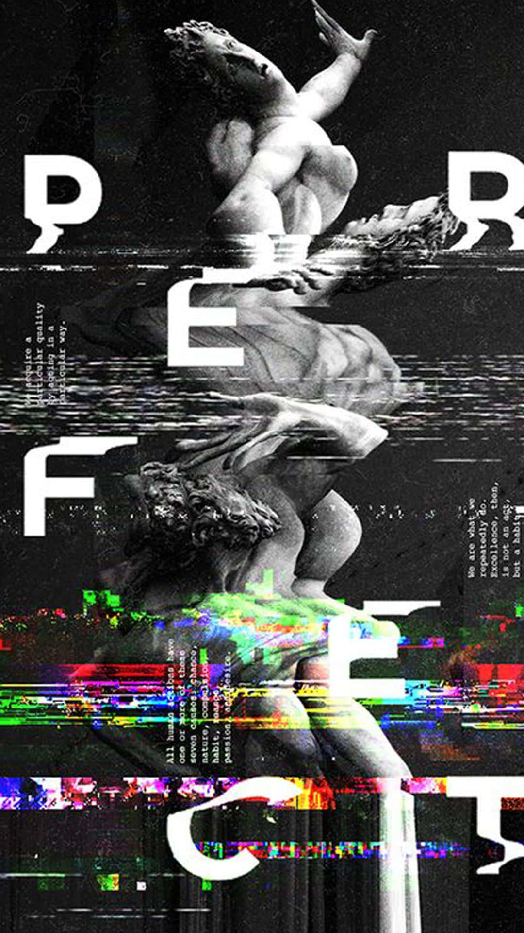 Sfondocon Effetto Glitch Vivace