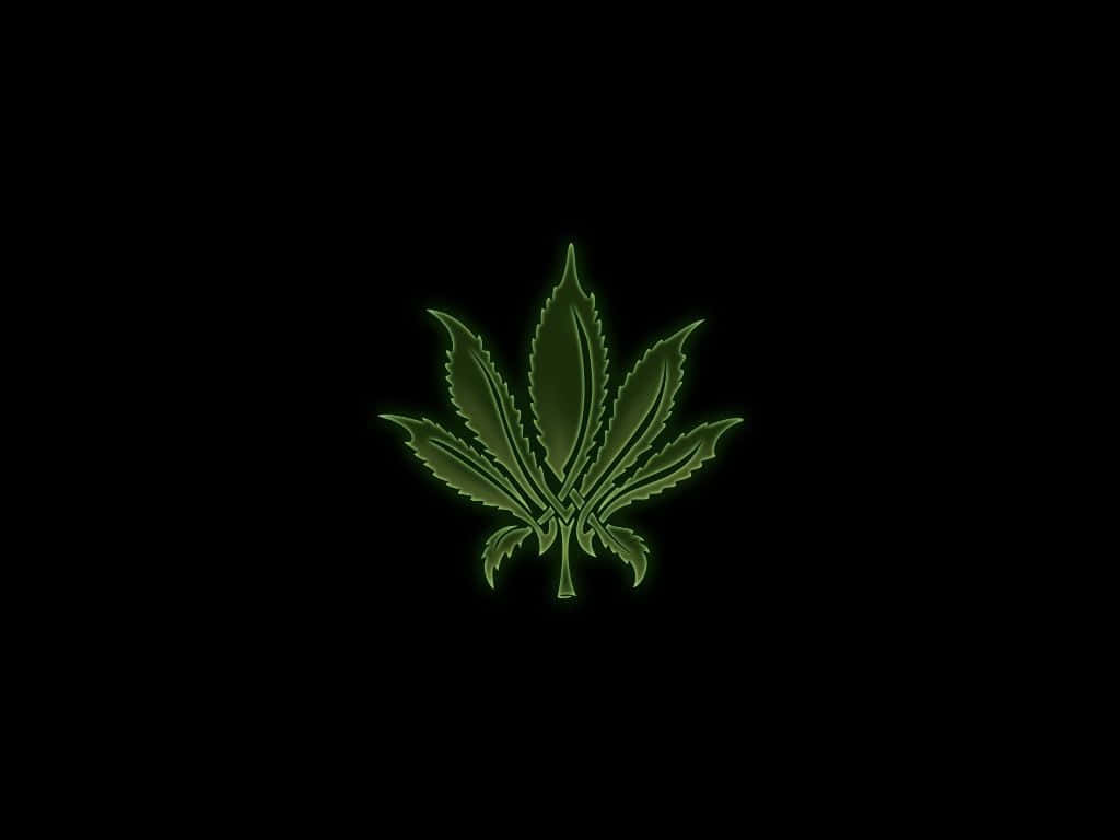 Sfondocon Foglia Di Cannabis