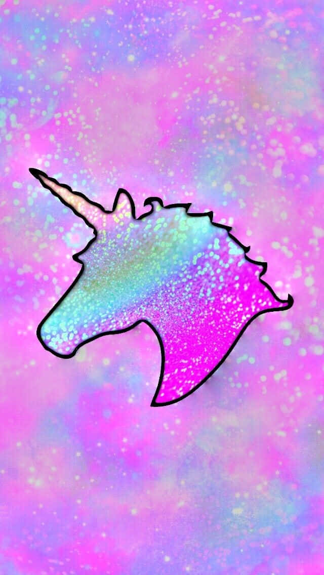 Sfondocon Unicorno Glitterato