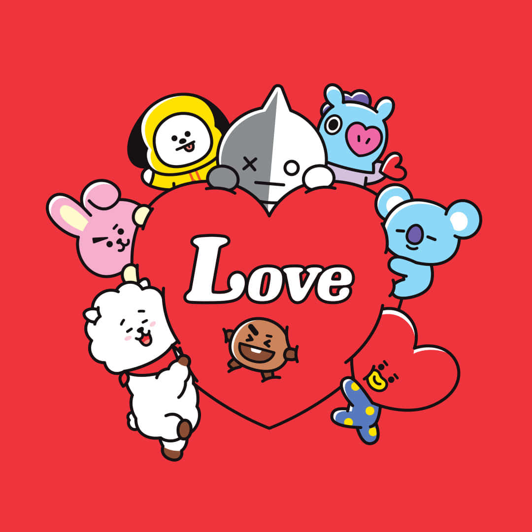 Sfondodel Wallpaper Dei Personaggi Bt21