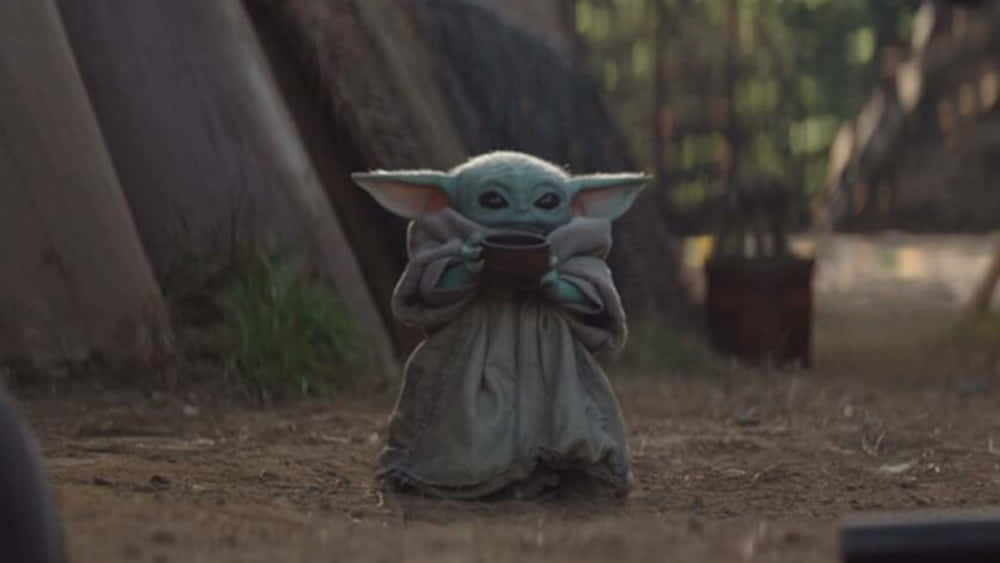 Sfondodi Baby Yoda Per Zoom