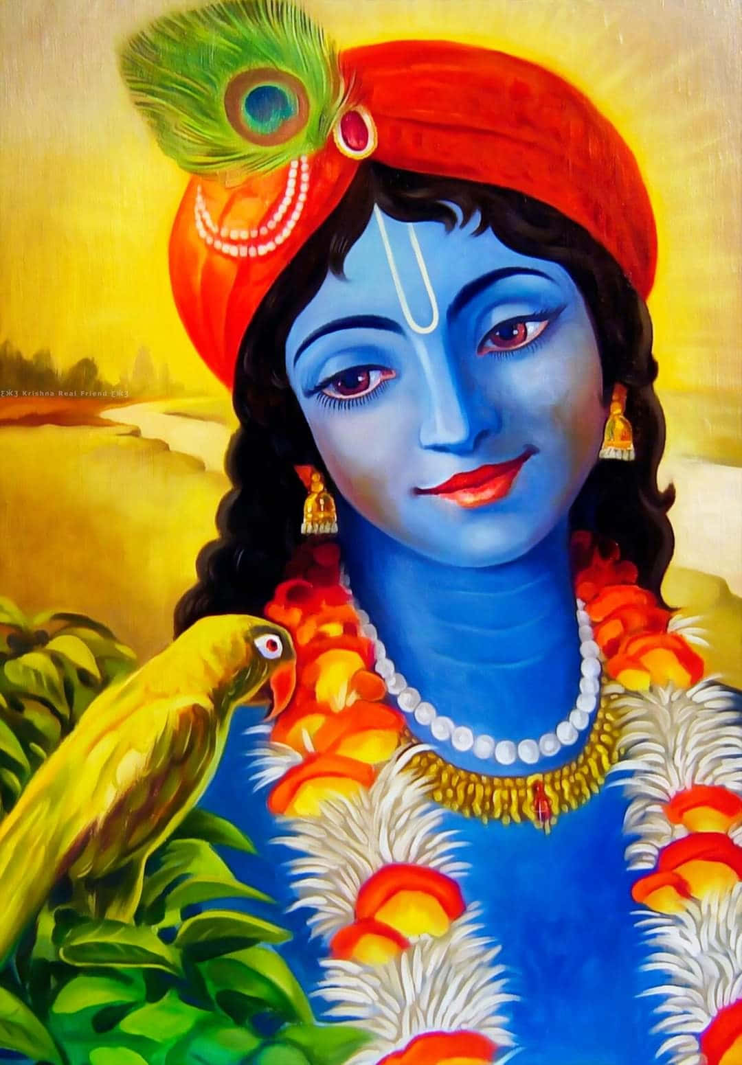 Sfondodi Krishna.