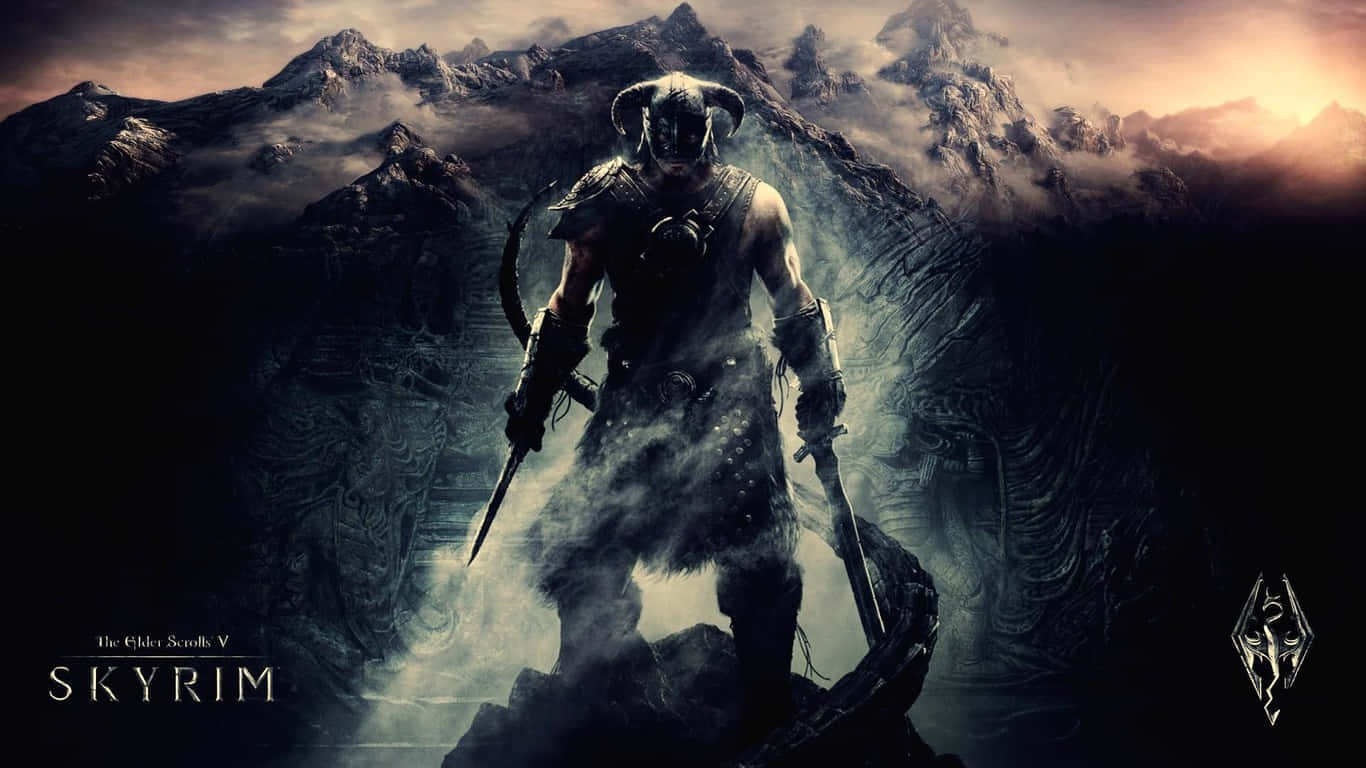 Sfondodi The Elder Scrolls V Skyrim Con Resolutione 1366x768.