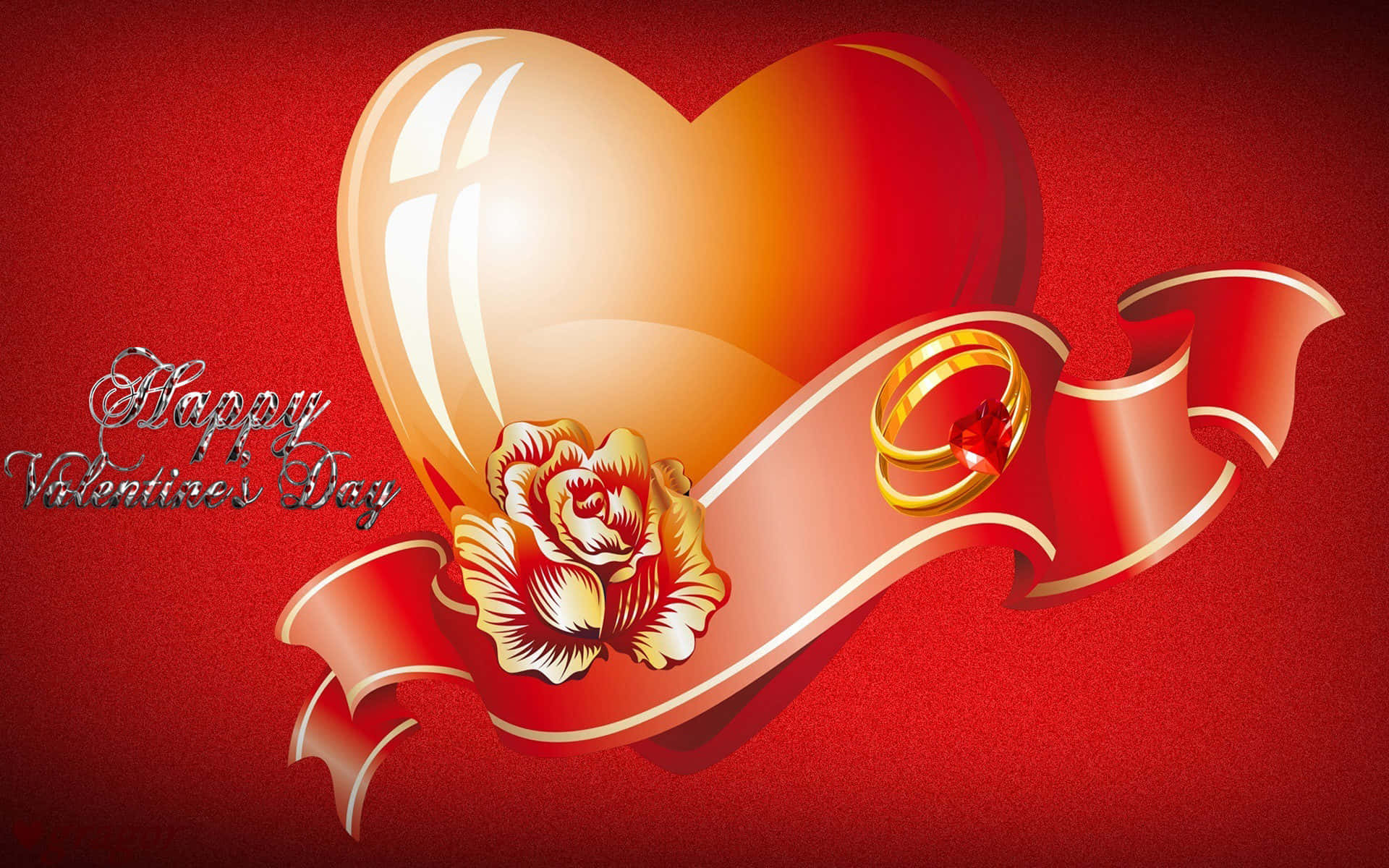 Sfondoper Un Felice Giorno Di San Valentino, Pieno D'amore E Romanticismo
