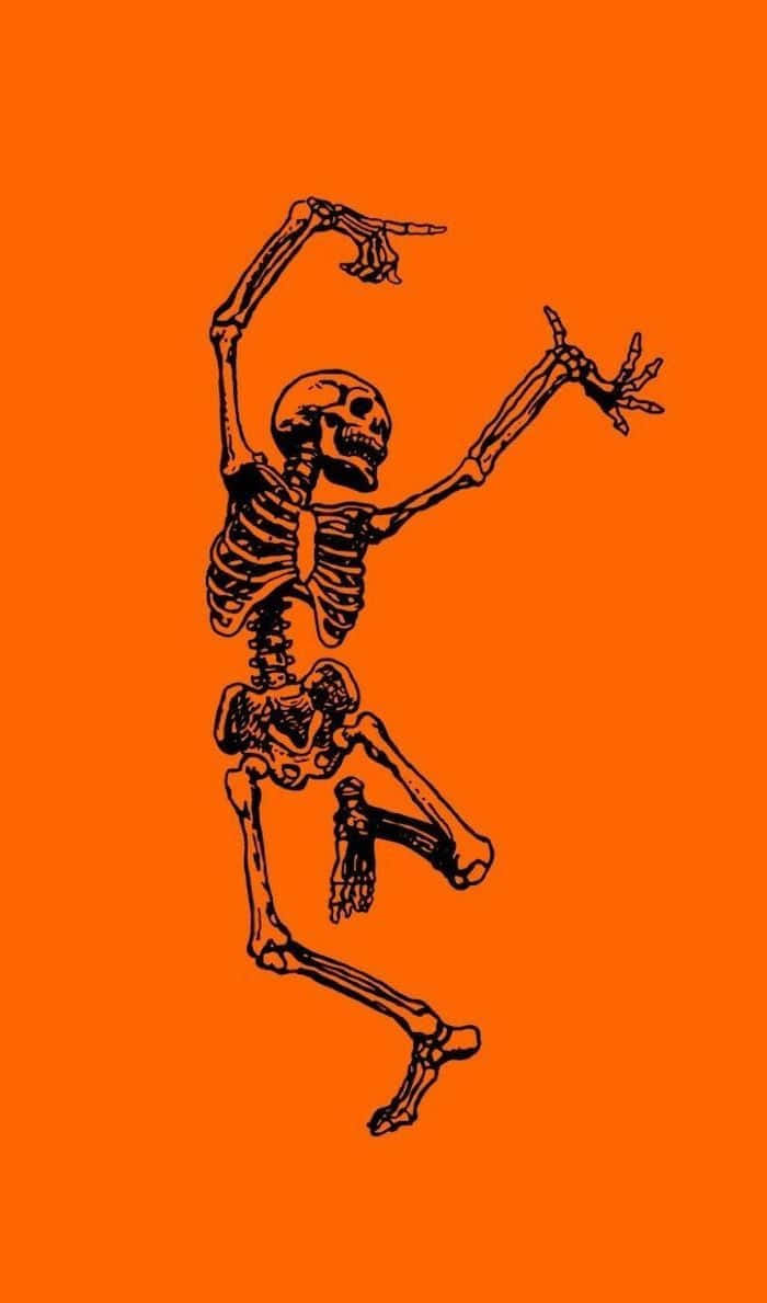 Sfondospaventoso Arancione Per Halloween