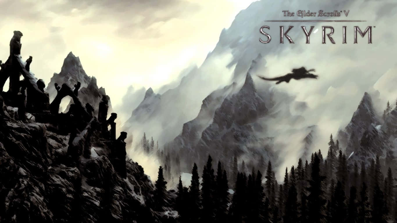 Sfondothe Elder Scrolls V: Skyrim Con Risoluzione 1366x768